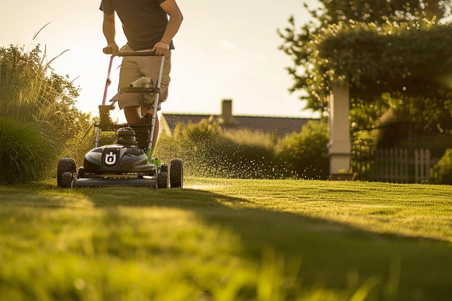 electric mulch lawn mower