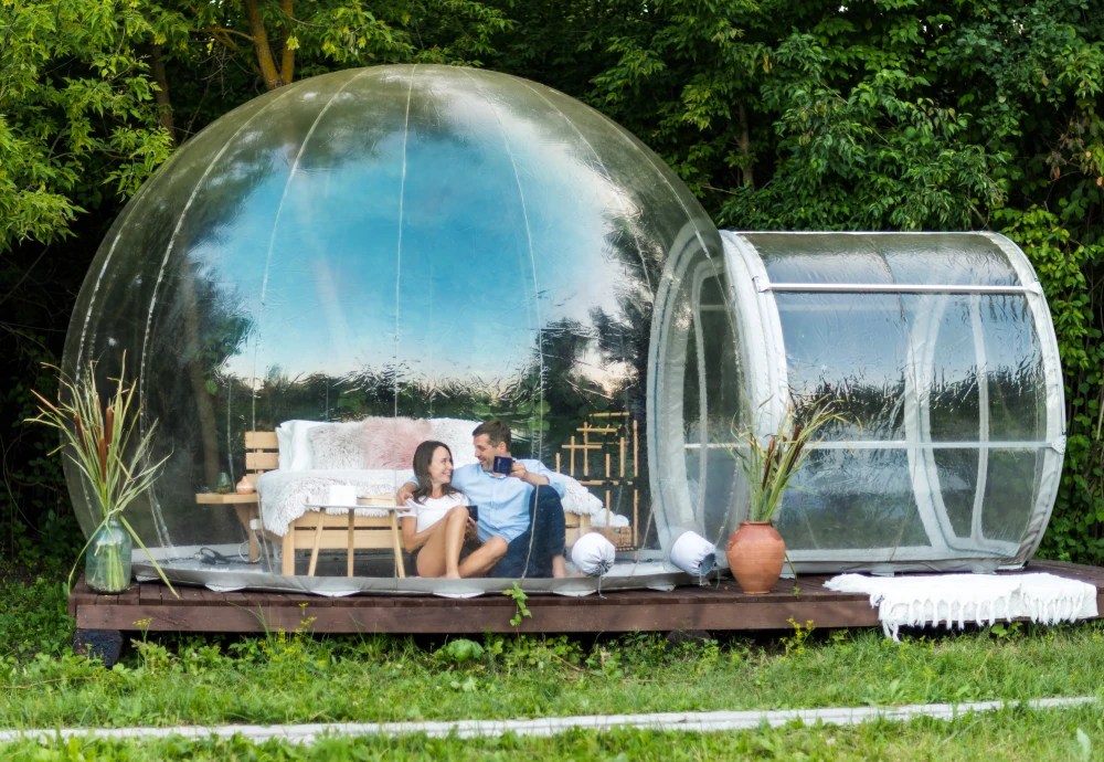 clear camping bubble tent